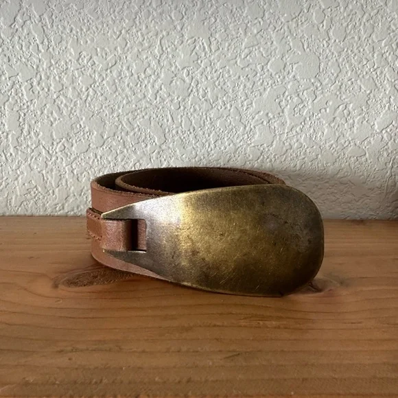 FREE PEOPLE Oyster Bay Belt Brown Size S/M - Picture 3 of 5